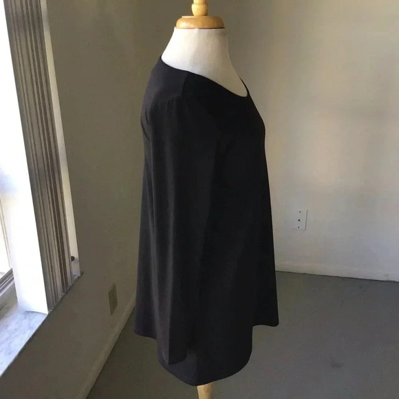 Clara Sun Woo Signature long sleeve tunic scoop neck black Size XS - Picture 6 of 10